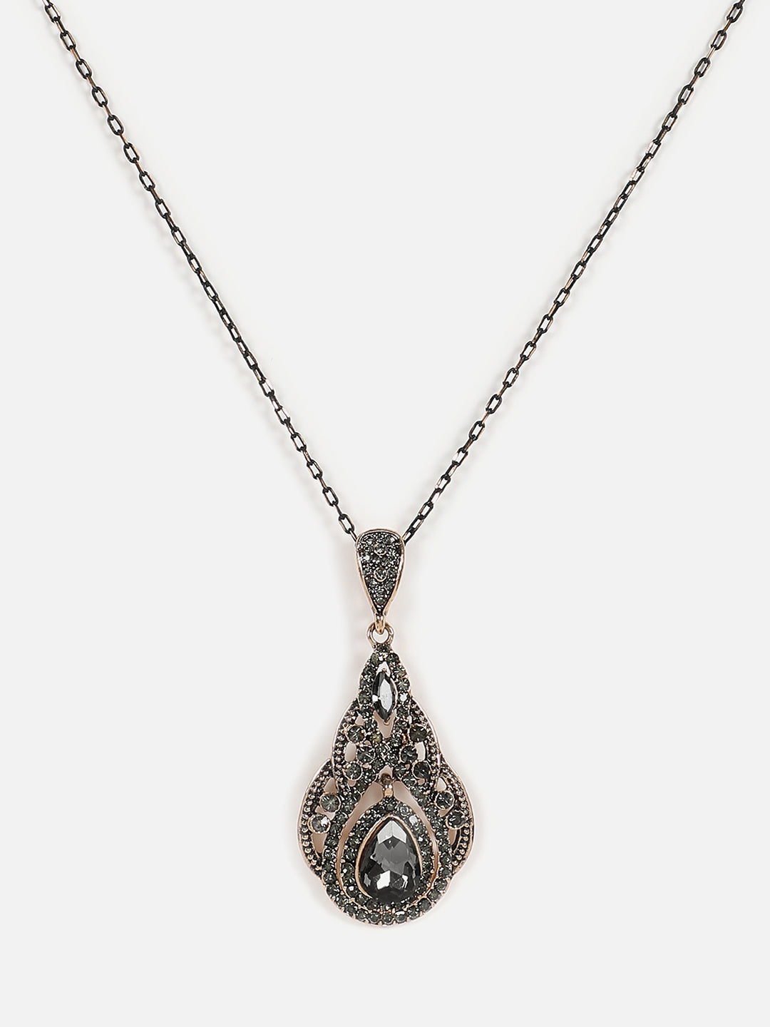 Gold Plated Designer Stone Necklace