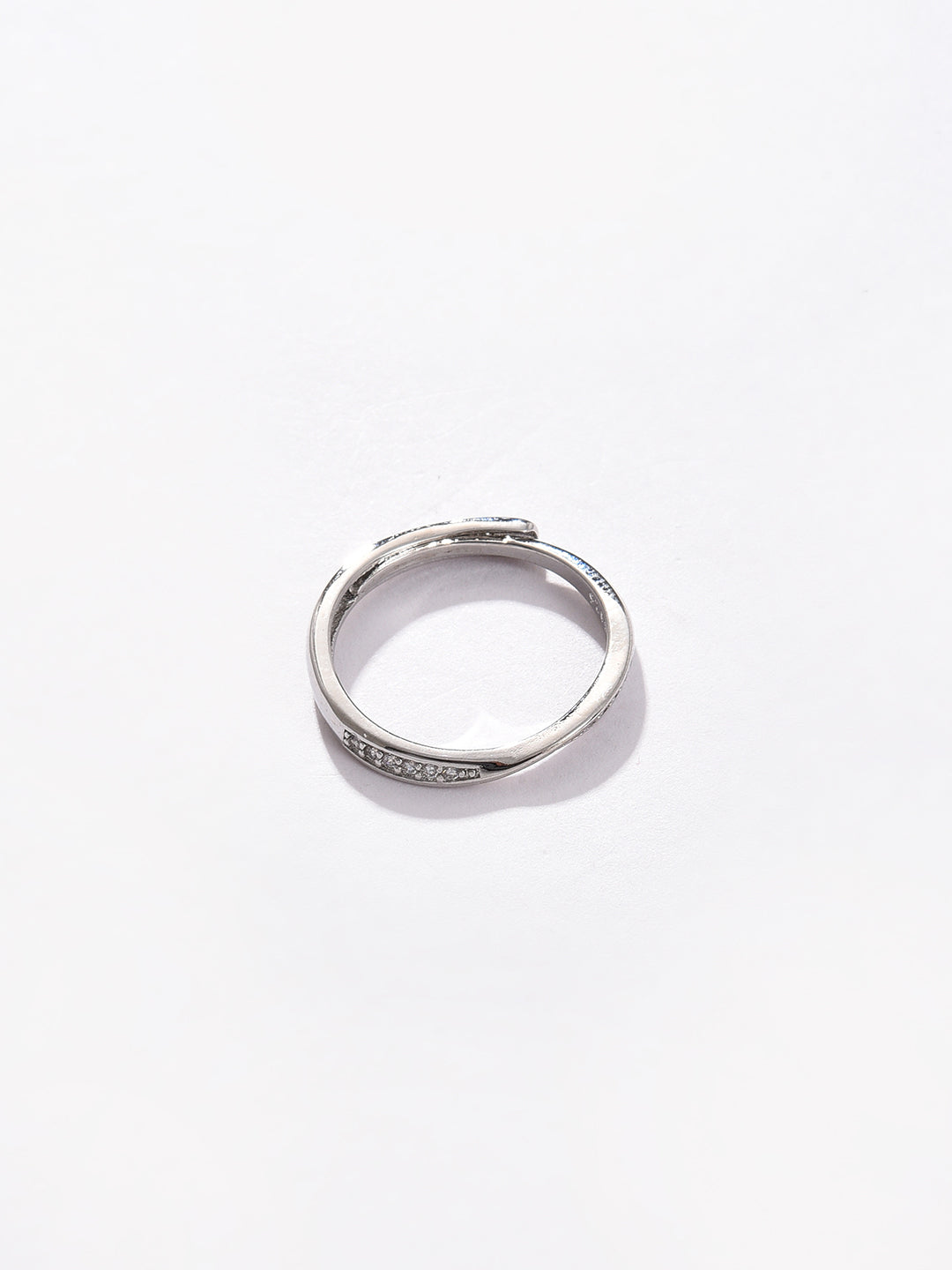 Silver Plated Designer Stone Ring