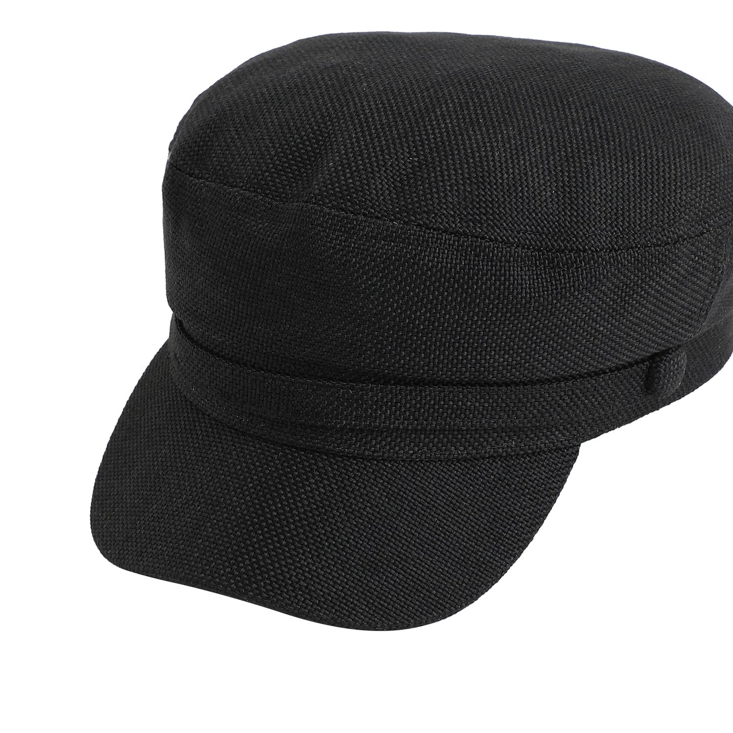 Solid Black Bretan Cap