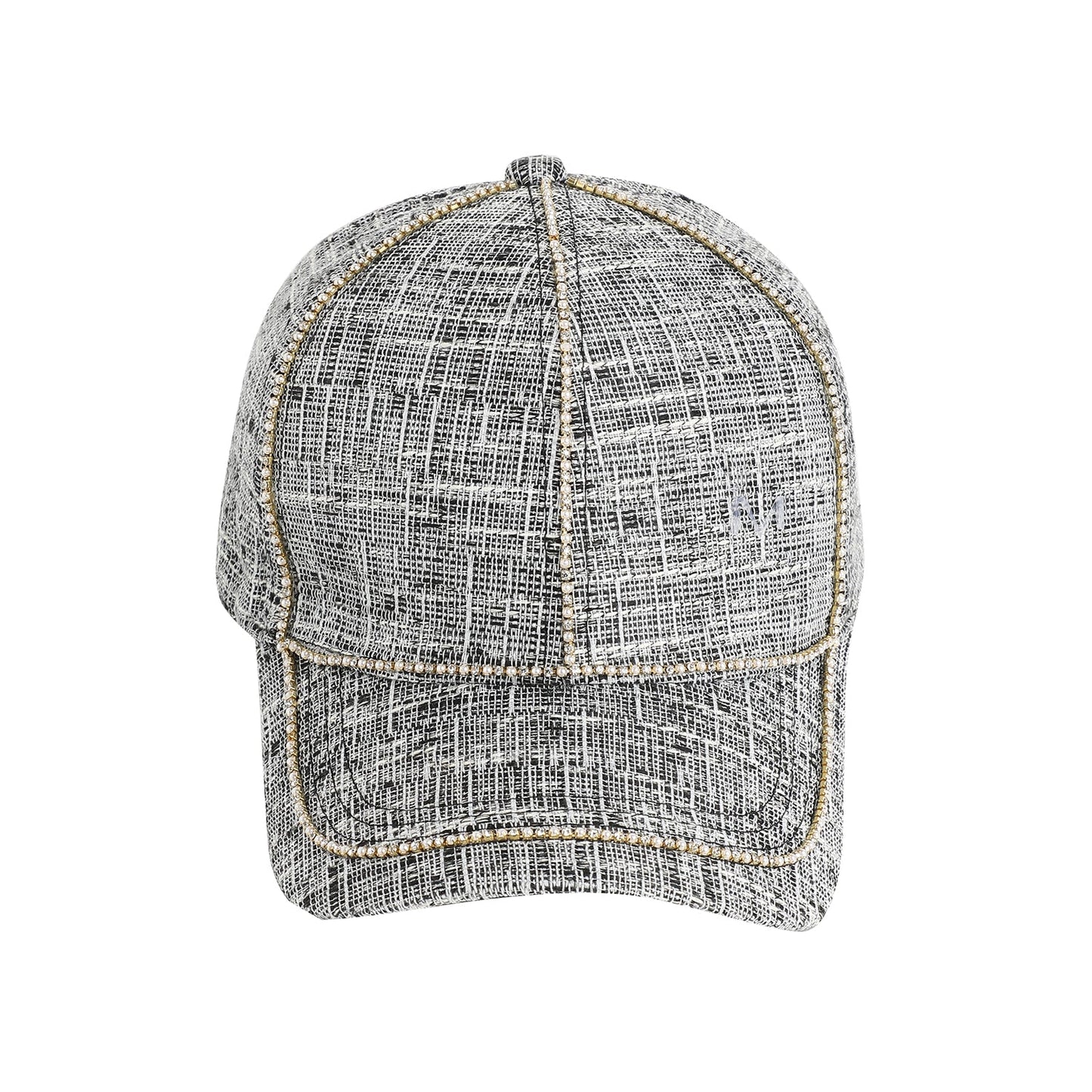 Grey Textured Baseball Cap