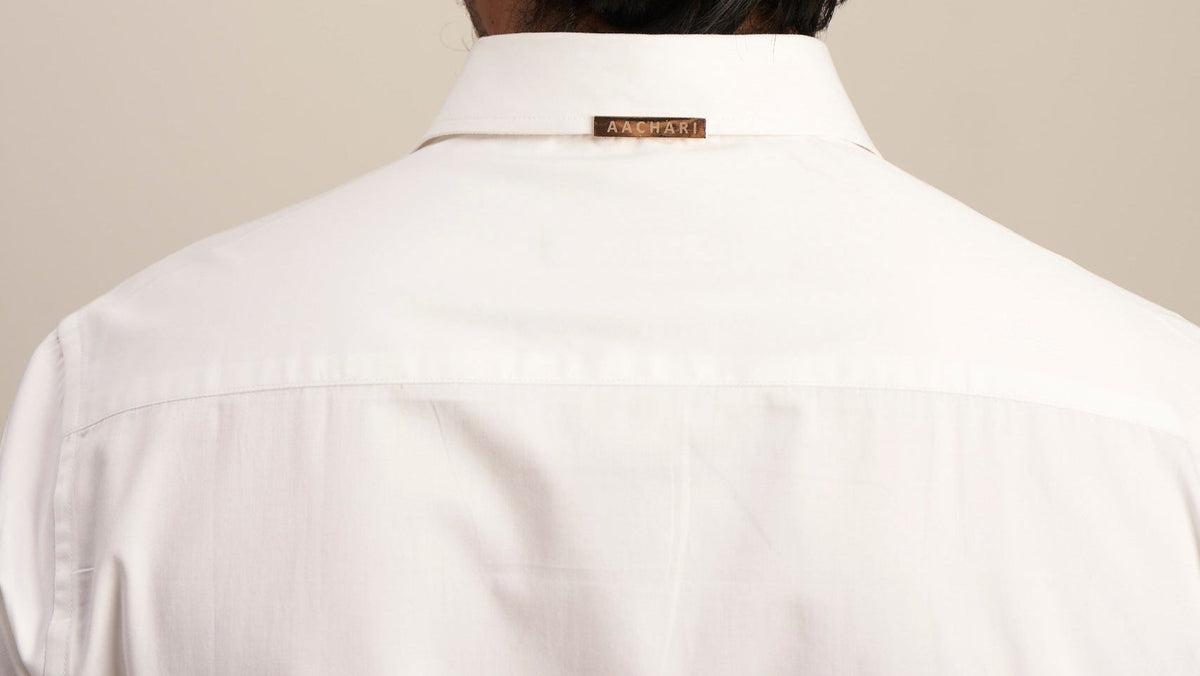 Aachari Signature White Sleeve Aachari