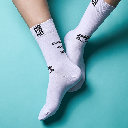 Caught Your Eye - Crew Length Socks NOFOMO