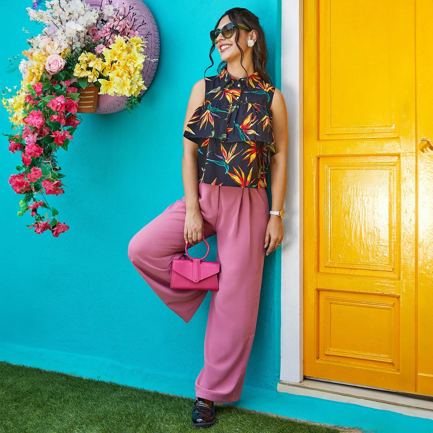 Flora Cold-Shoulder Top