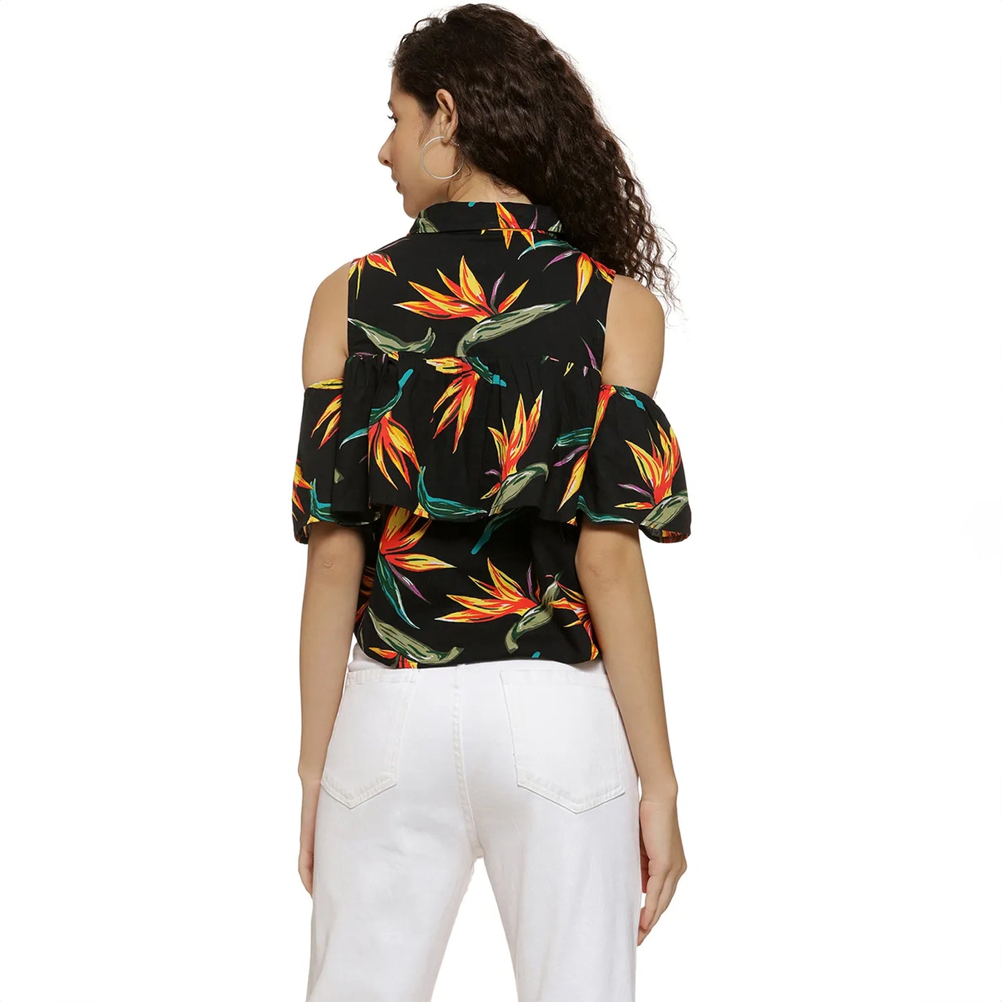 Flora Cold-Shoulder Top