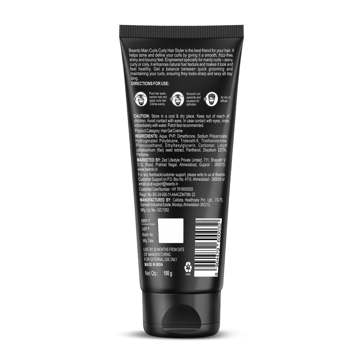Beardo Man Curls Curly Hair Styler 100 g