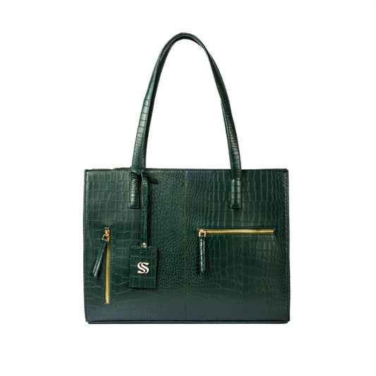 Emerald Elegance Amira Tote bag for 16" laptop