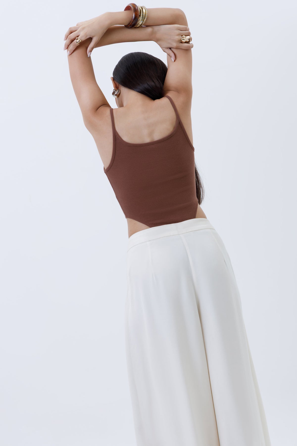 Ribbed High Cut Bodysuit