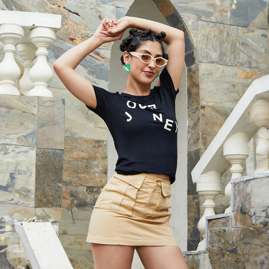 Our Journey Top With Cold Shoulder