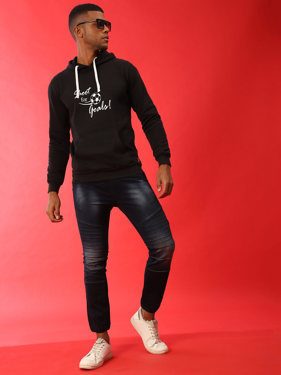 Shoot For Goals Hoodie With Kangaroo Pocket