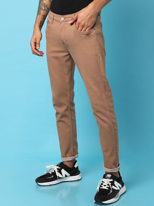 Rolled Hem Denim Jeans