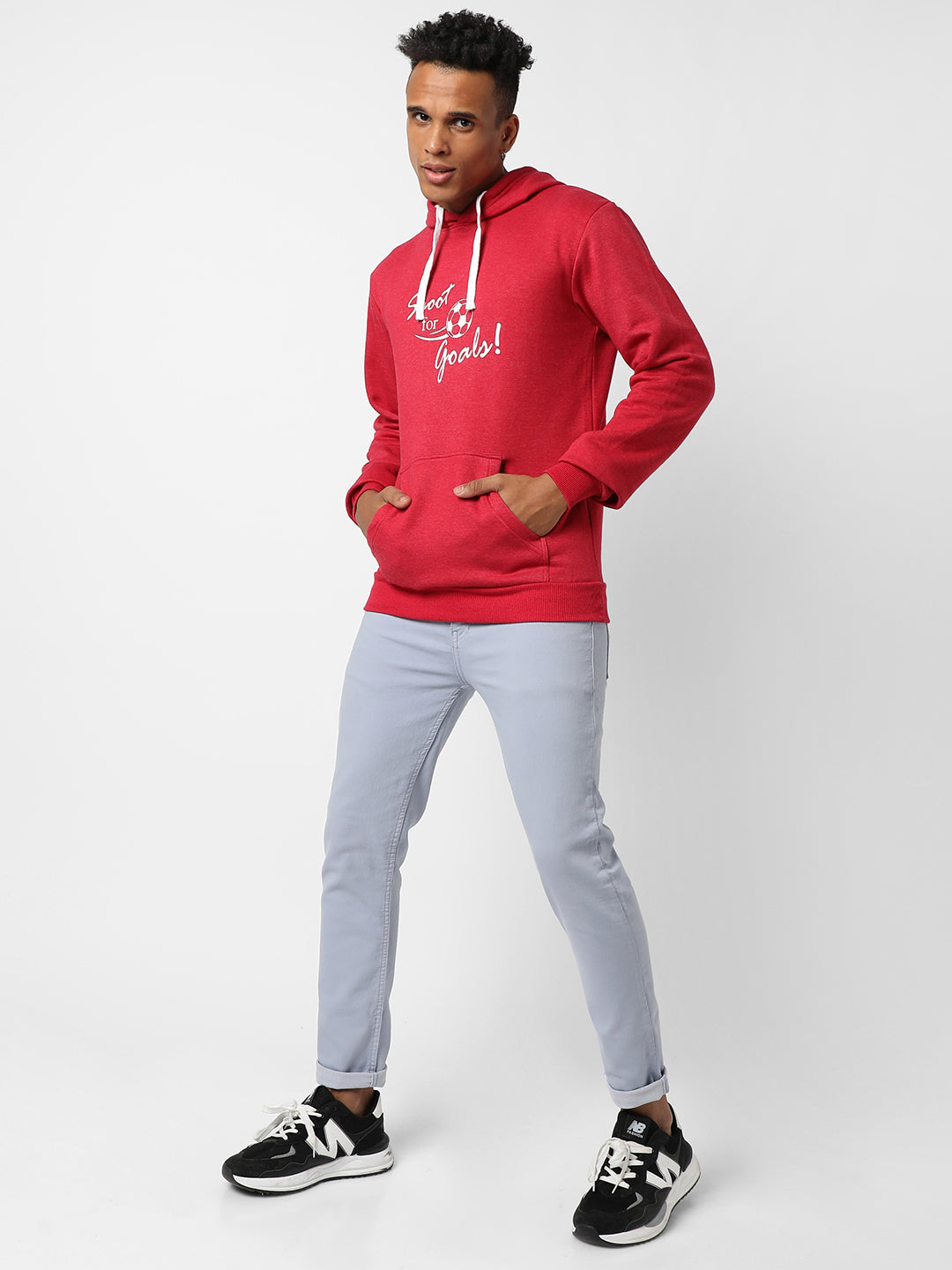Shoot For Goals Hoodie With Kangaroo Pocket