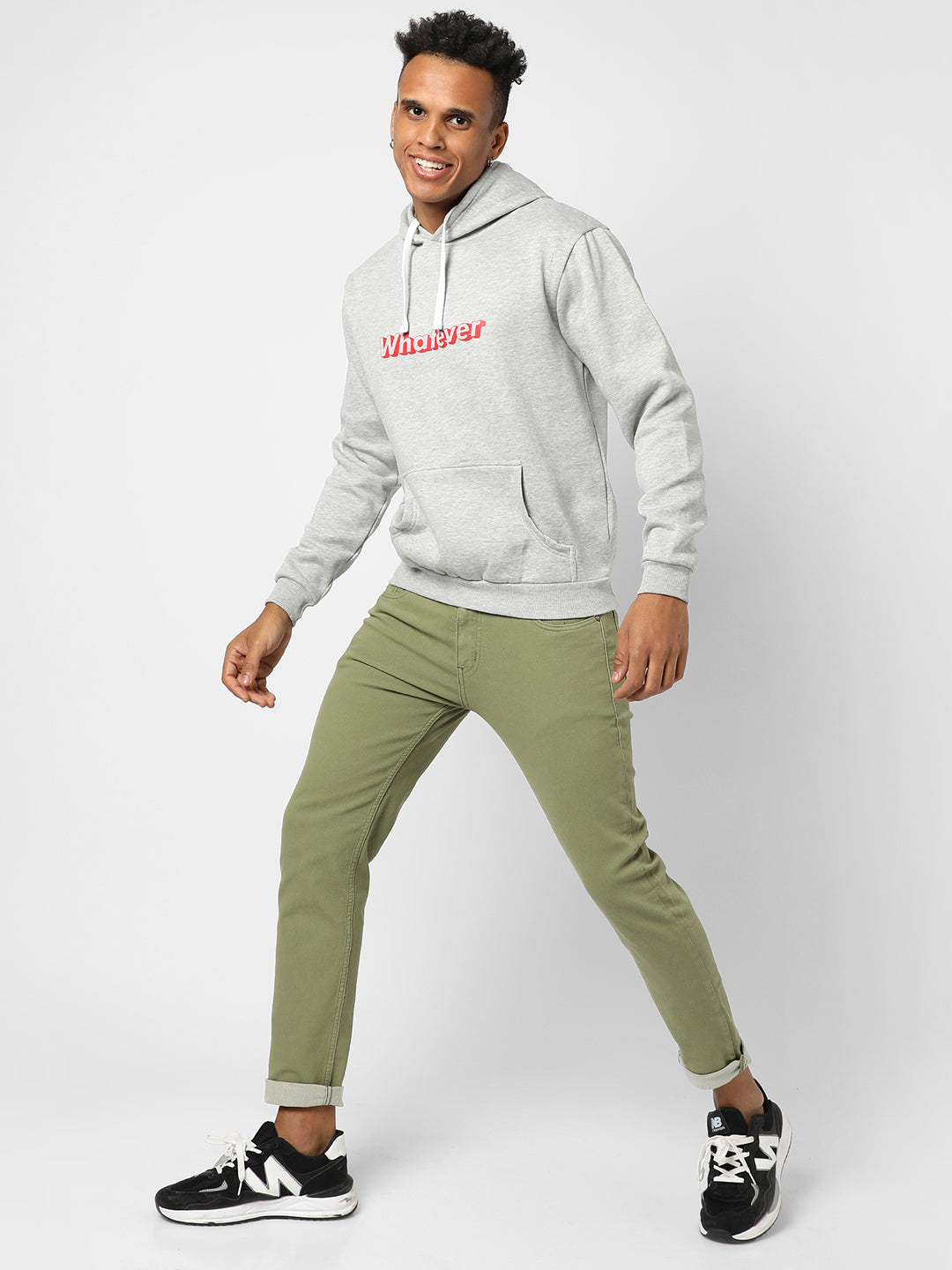 Whatever Hoodie With Kangaroo Pocket