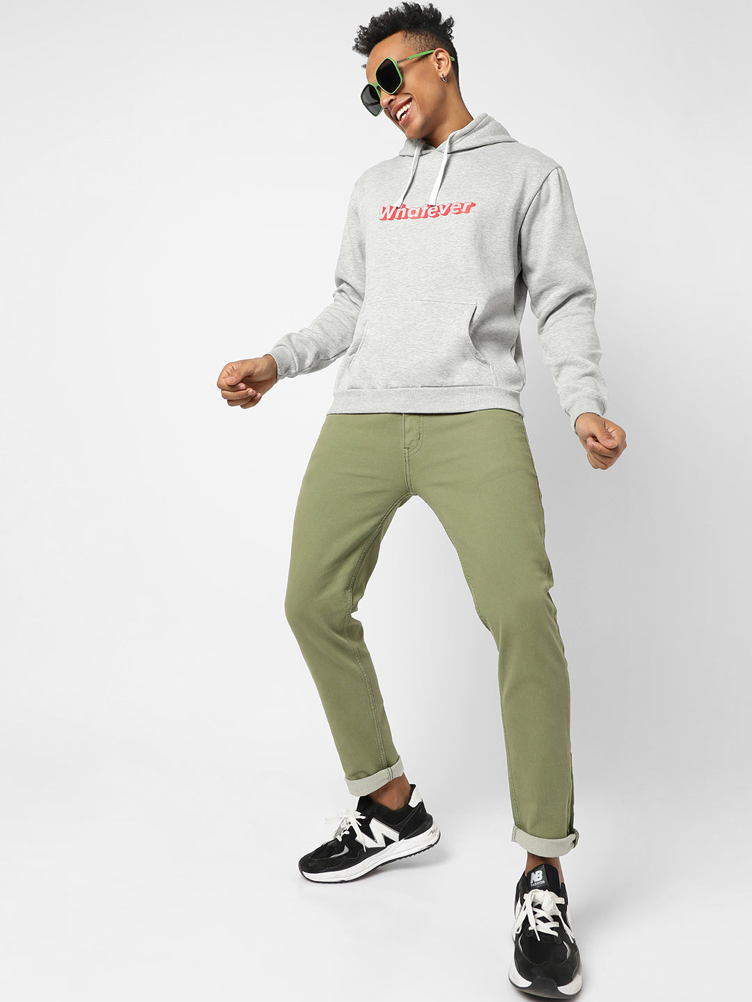 Whatever Hoodie With Kangaroo Pocket