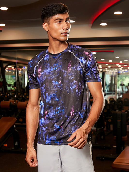 Abstract Activewear T-Shirt
