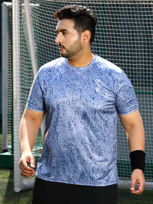 Abstract Print Activewear T-Shirt