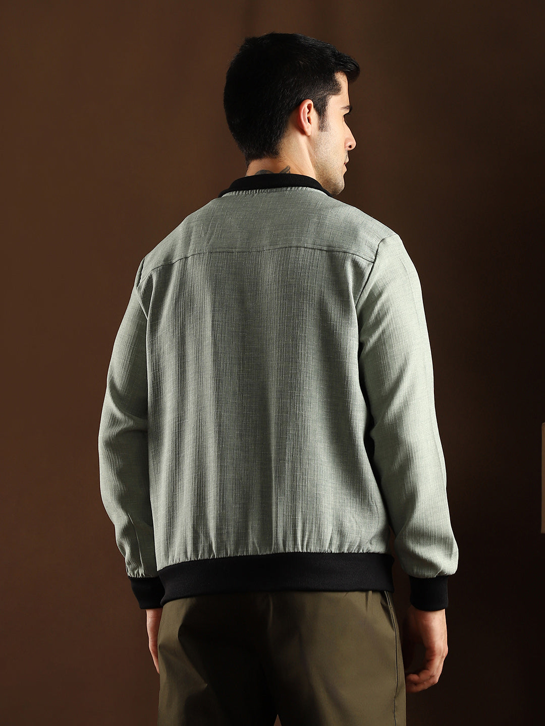 Tactile-Utility Bomber Jacket