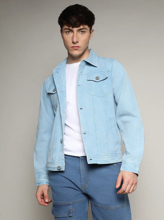 Light-Wash Denim Jacket