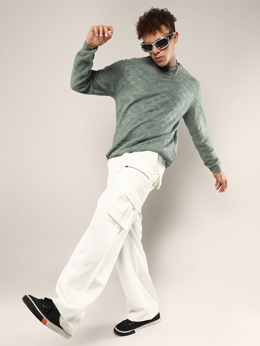 Textured Knit Sweater