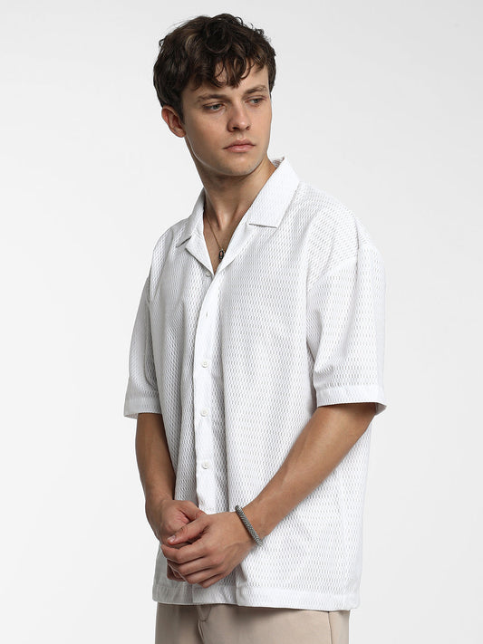 Oversized Honeycomb Shirt