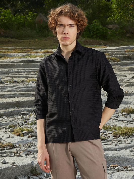 Quad-Tactile Oversized Shirt