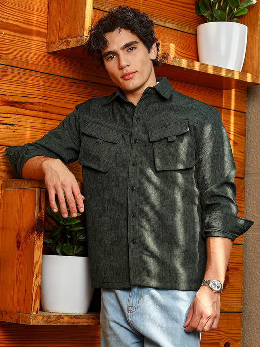 Modular-Utility Oversized Shirt