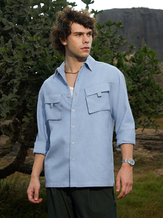 Modular-Utility Oversized Shirt