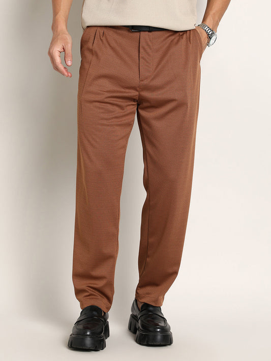 Micro-Check Chino Trousers