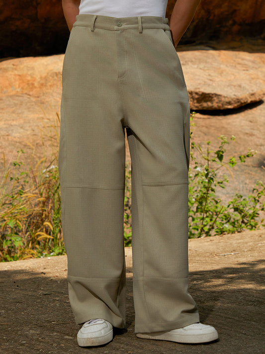 Panelled Baggy Cargo Trousers