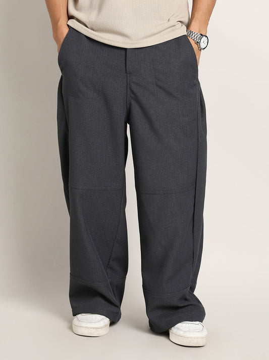 Panelled Baggy Cargo Trousers