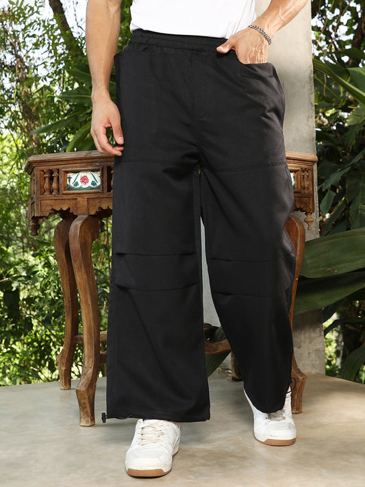 Panelled Parachute Trousers