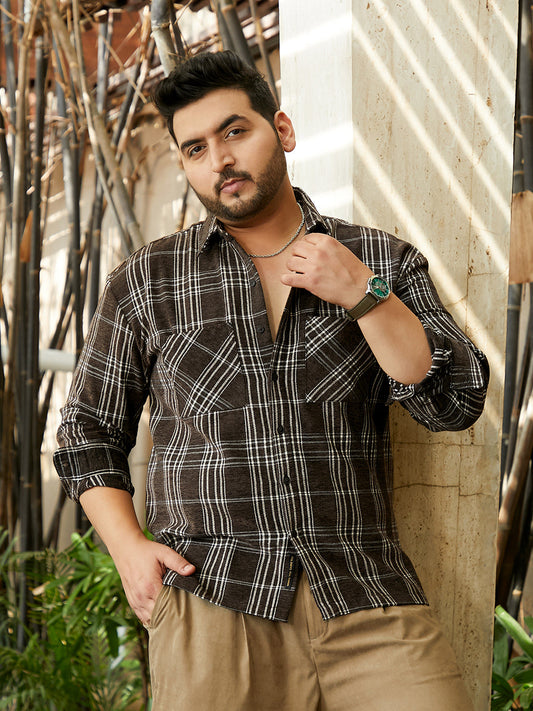 Multi-Check Utility Shacket