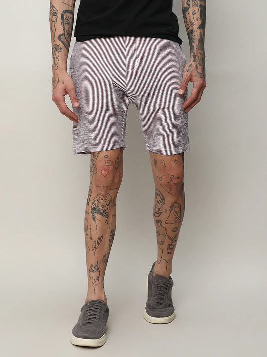 Seersucker Stripe Shorts