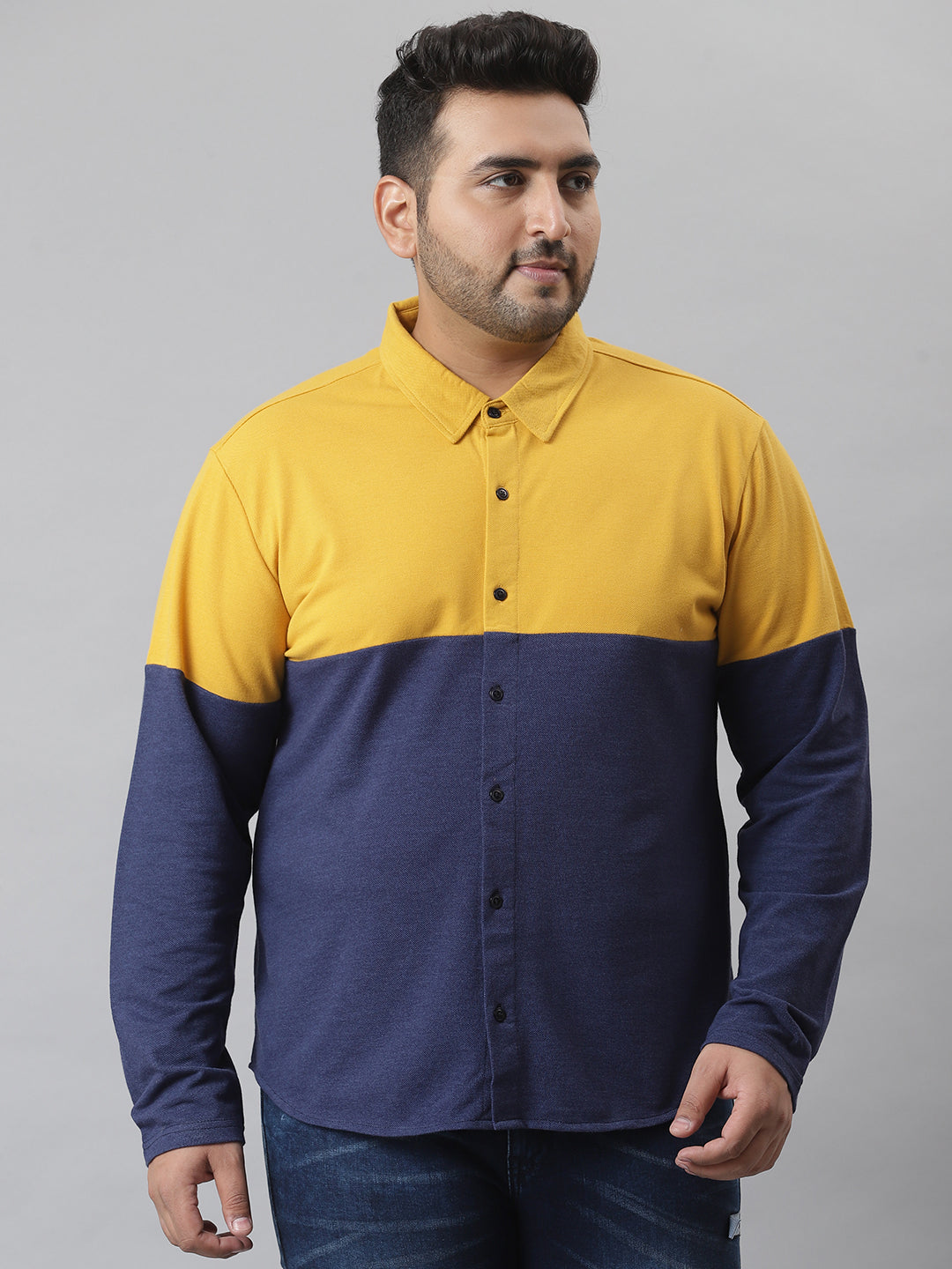 Colorblocked Full Sleeve Shirt