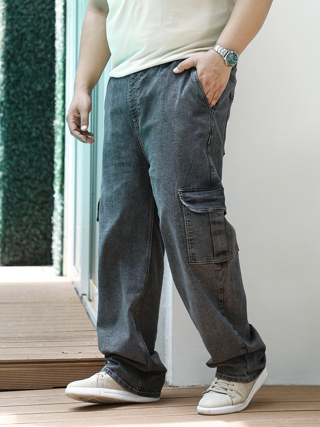 Utility Relaxed Denim Jeans
