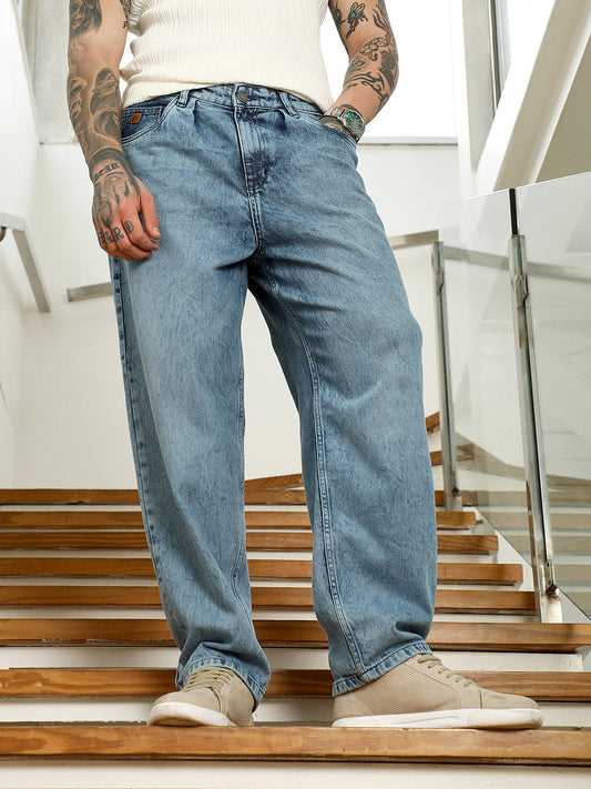 Relaxed Fit Blue Jeans
