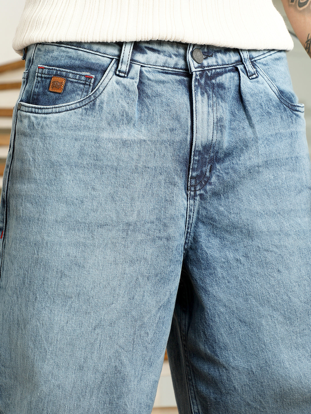 Relaxed Fit Blue Jeans