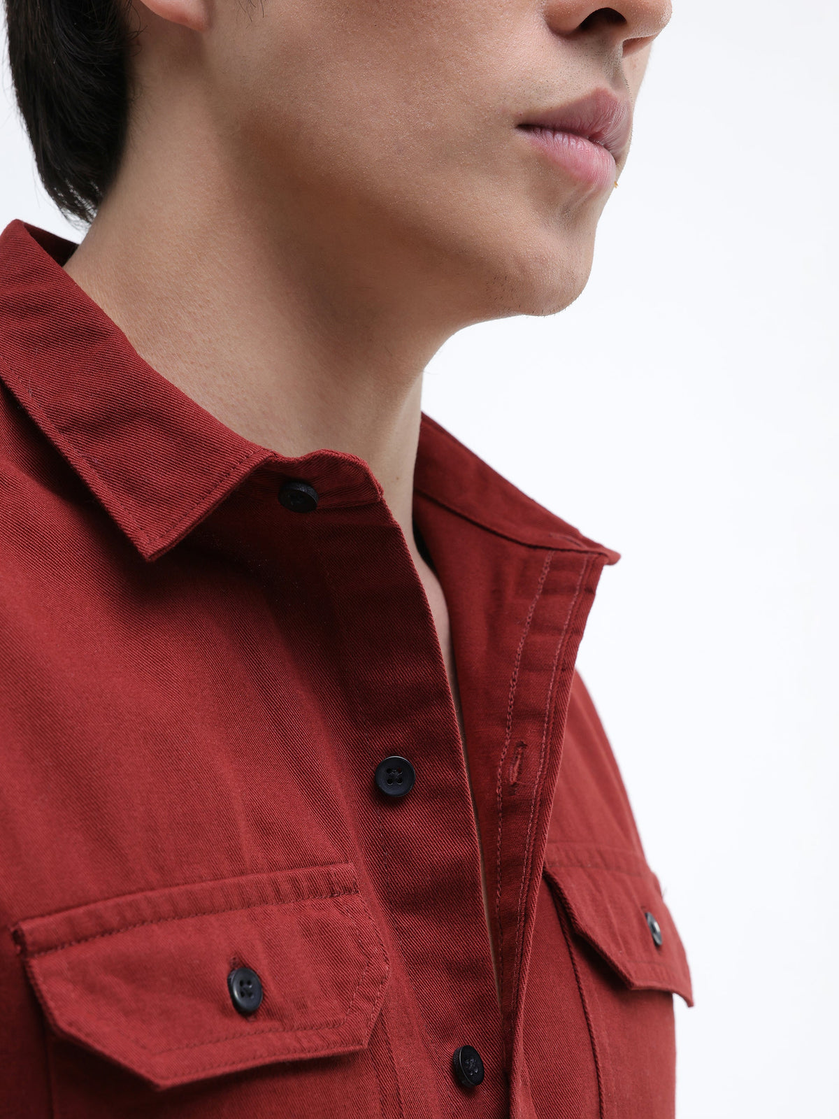 Twill Flap Pocket Regular Fit Shirt