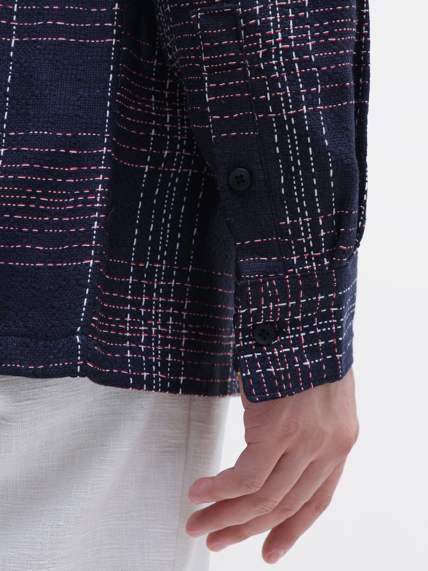 Yarn Dyed Check Oversized Fit Shirt