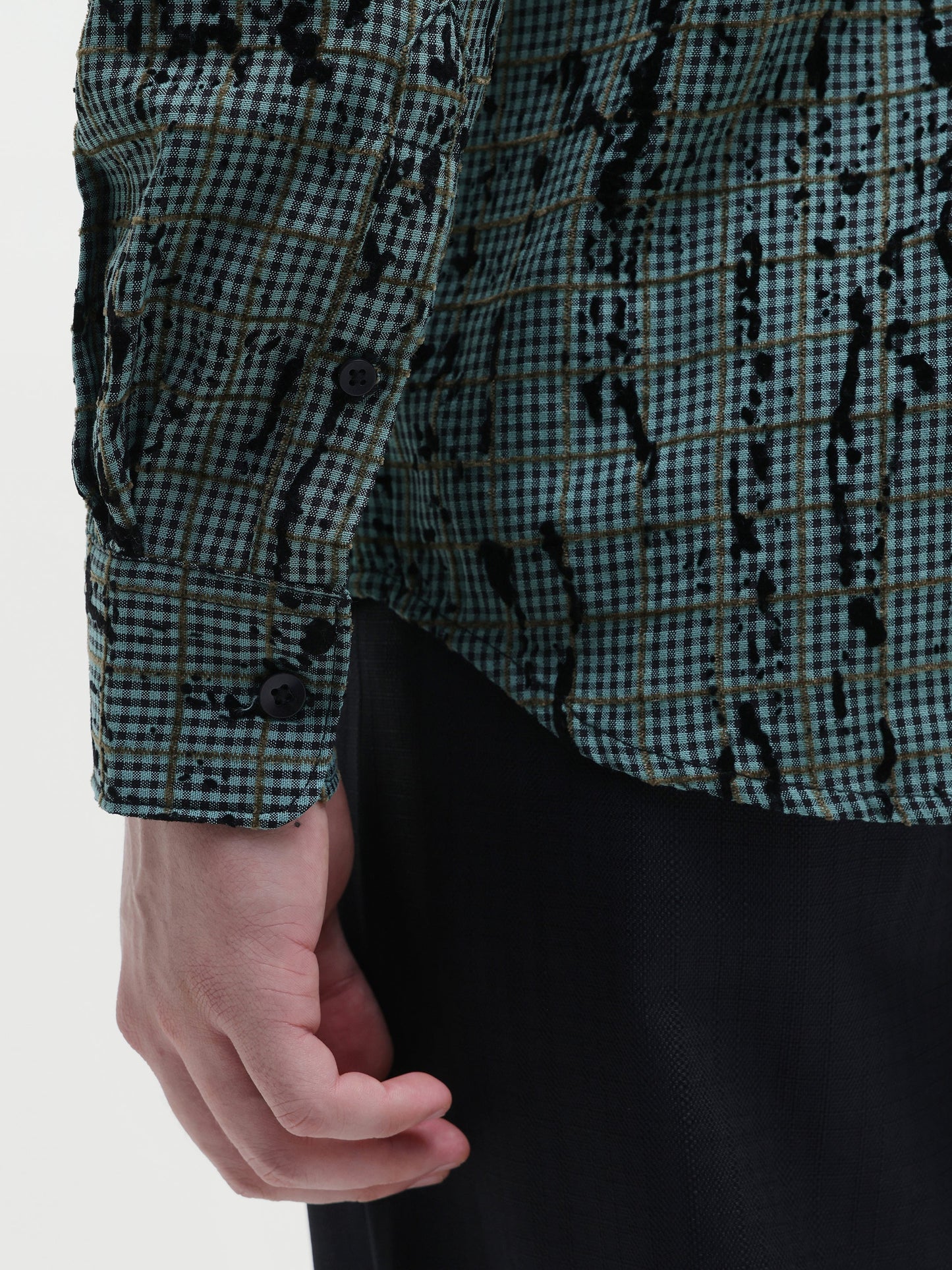 All Over Flock Printed Regular Fit Shirt