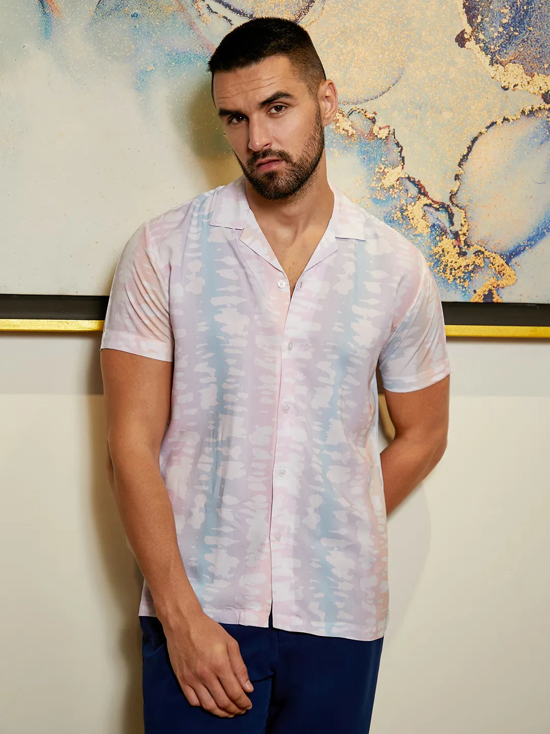 Pastel Vertical Ombre Shirt