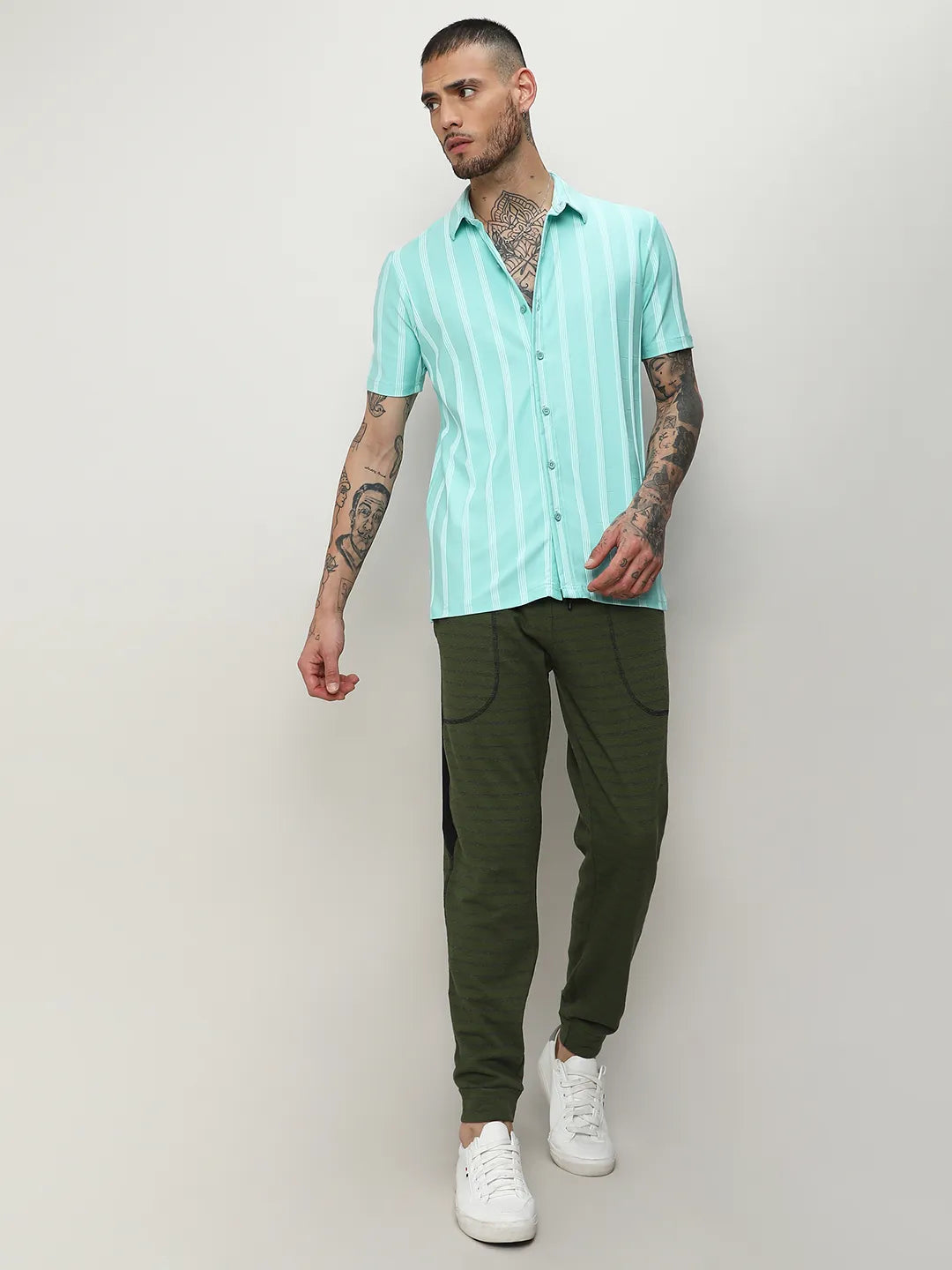Unbalanced Striped Shirt