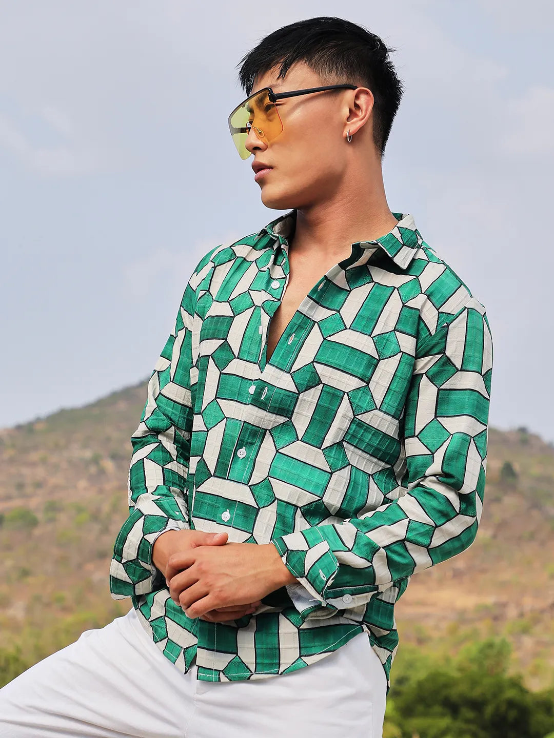 Contrast Block Shirt