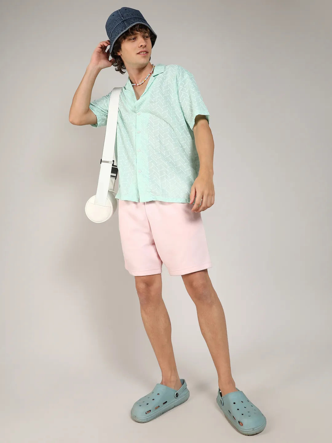 Embroidered Zig-Zag Shirt