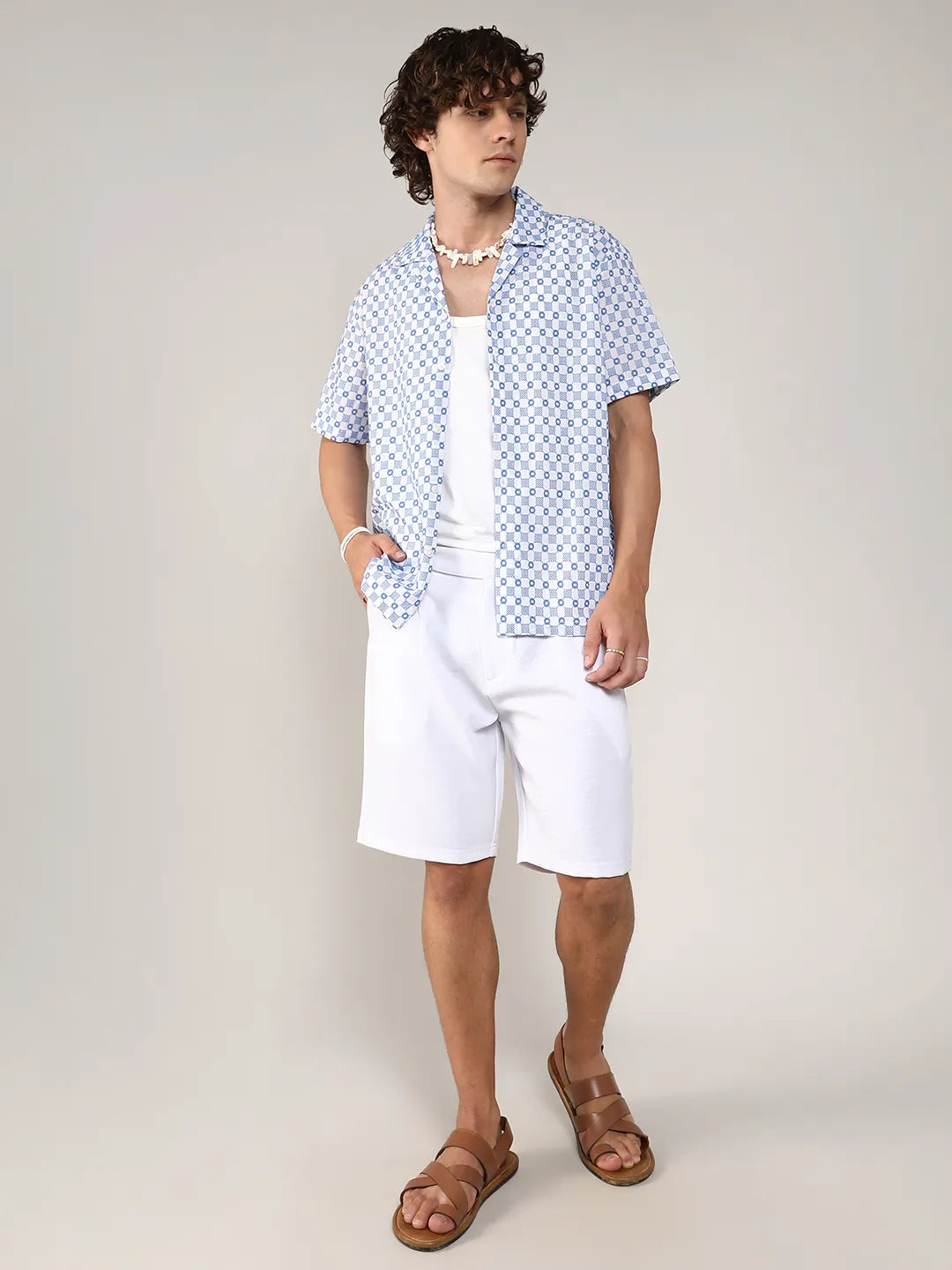 Embroidered Checkered Shirt