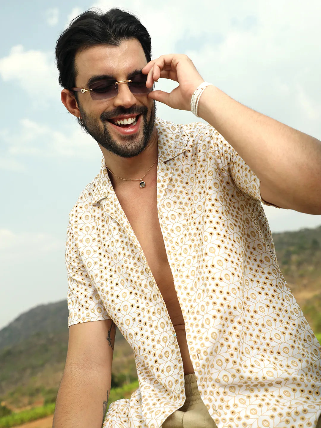 Embroidered Circular Shirt