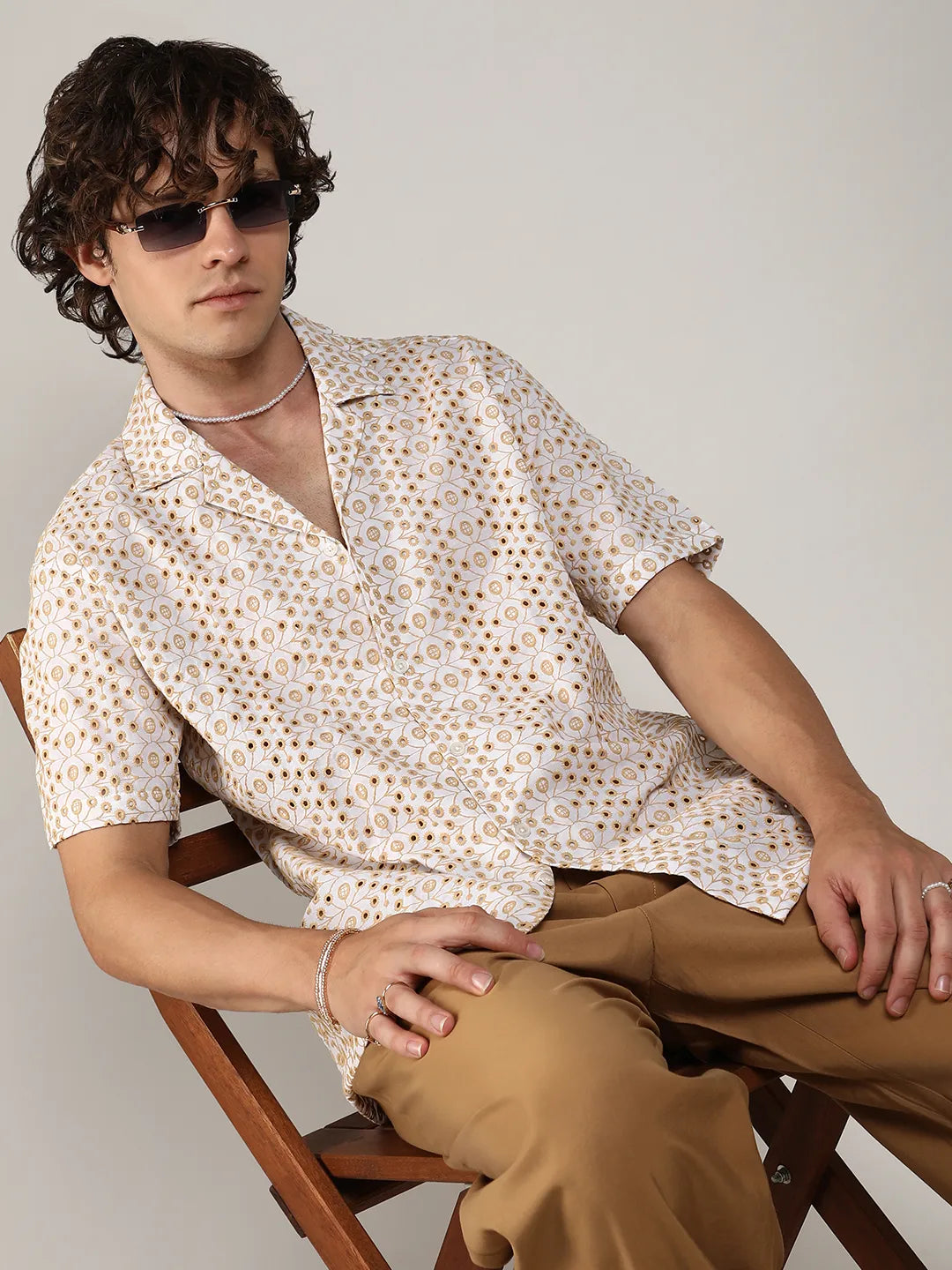Embroidered Circular Shirt