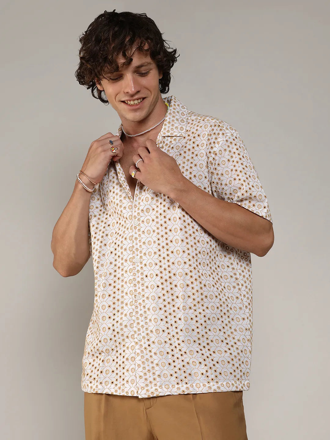 Embroidered Circular Shirt