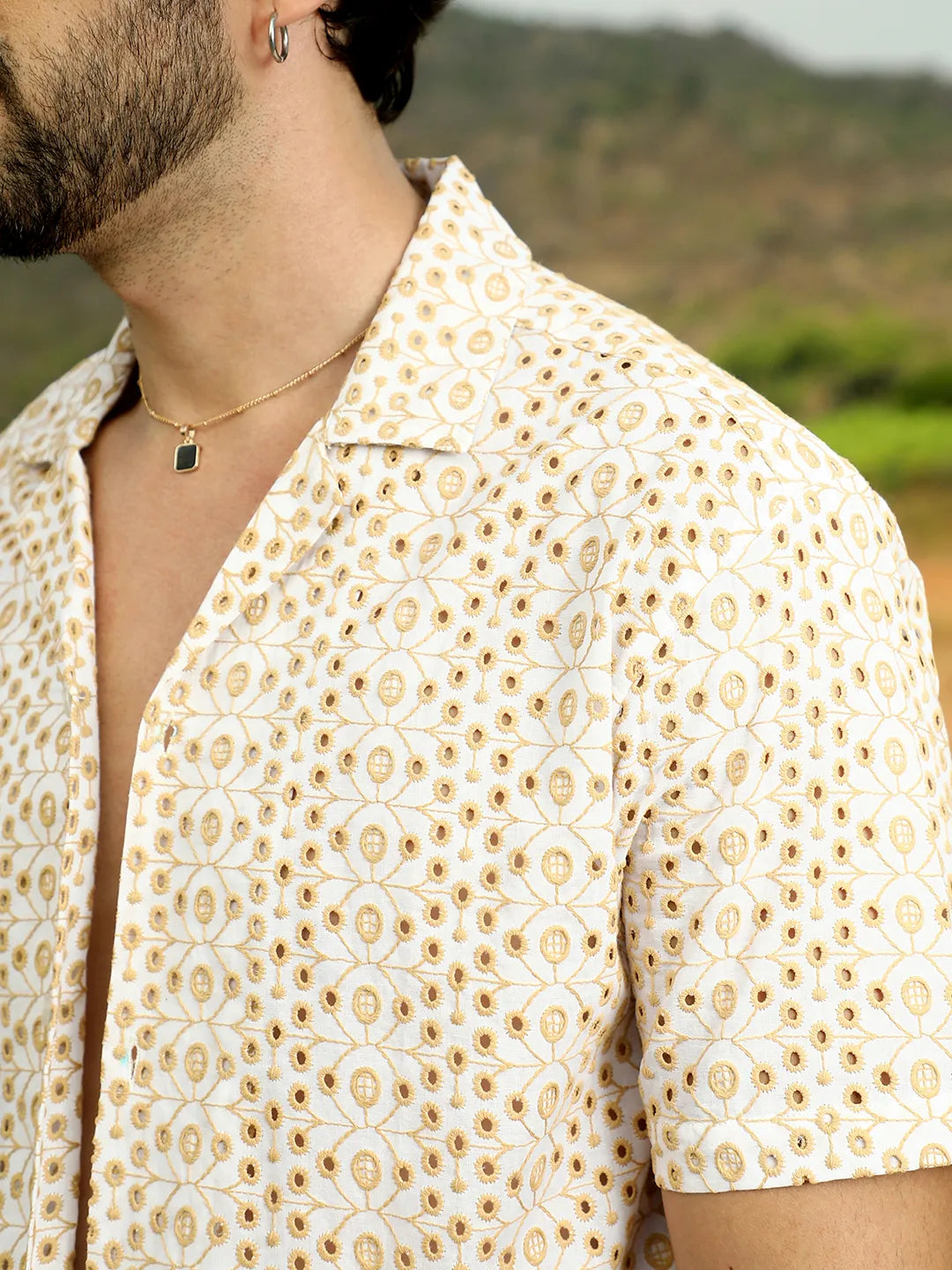 Embroidered Circular Shirt
