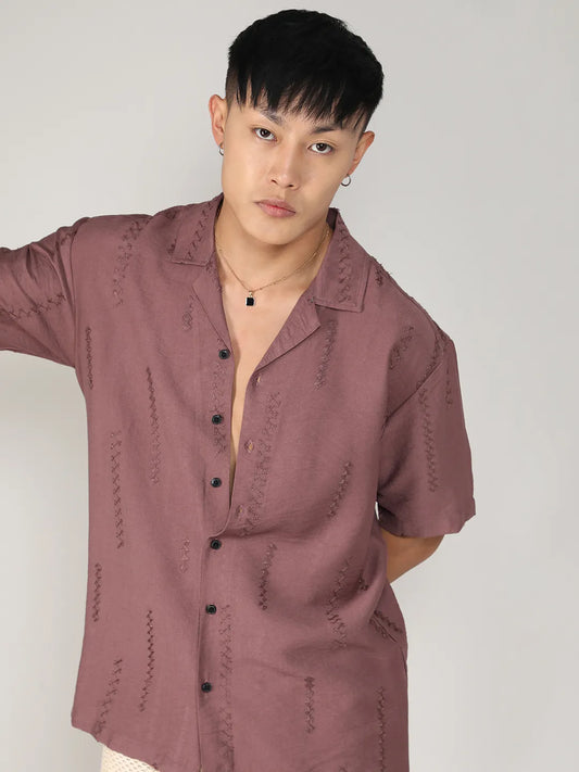 Embroidered Twist Shirt