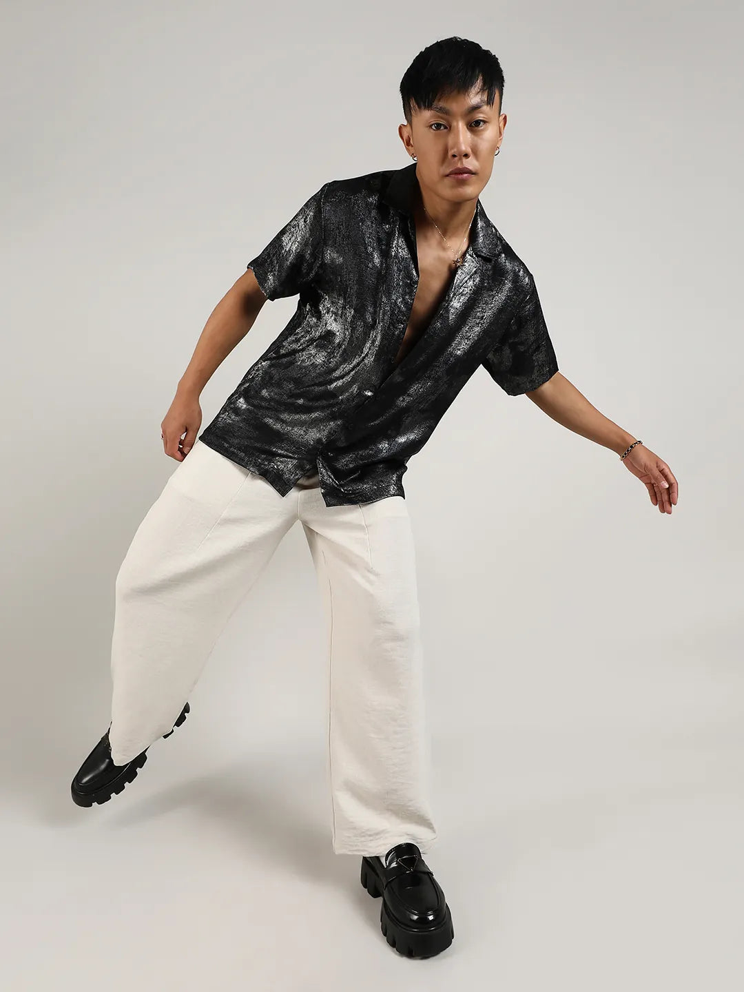 Metallic Ombre Shirt